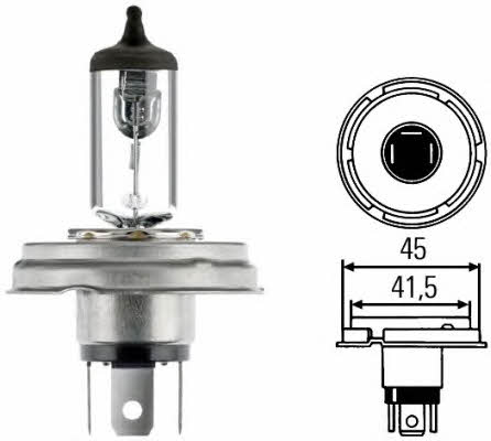 Лампа галогенная R2(Bilux) 12V 4540W (8GD002088143) Hella 8GD 002 088-143