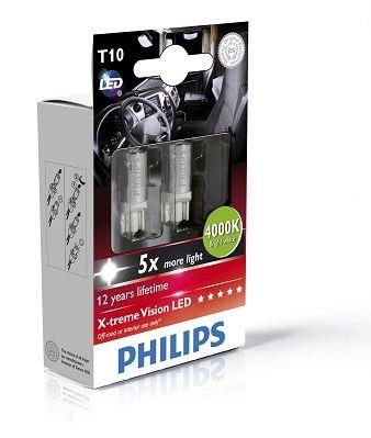 Лампа светодиодная Philips X-Treme Vision LED T10 24V W2,1x9,5d (249304000KX2) Philips 249304000KX2