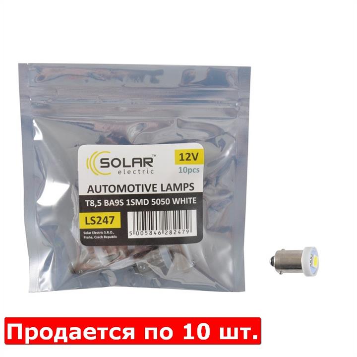 Лампа светодиодная T8,5 12V BA9s (LS247P) SOLAR LS247_P