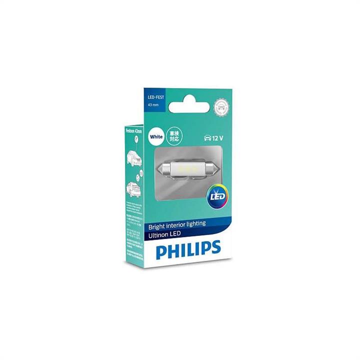 Лампа светодиодная Philips Ultinon LED Festoon 43 12V SV8,5 (11864ULWX1) Philips 11864ULWX1