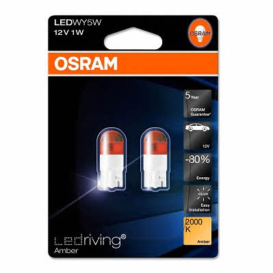 Лампа светодиодная Osram LEDriving Premium T10 12V W2,1x9,5d (2 шт.) (2855YE02B) Osram 2855YE-02B