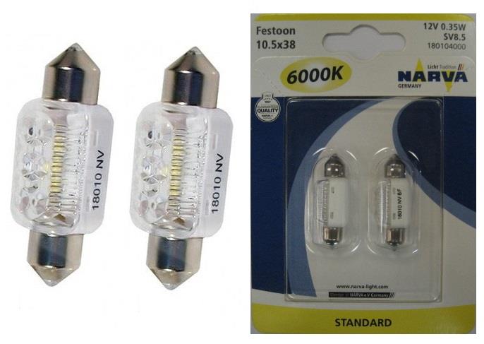 Лампа светодиодная Festoon 36 12V SV8,5 (180104000) Narva 180104000