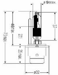 Лампа ксеноновая D2S 85V 35W (203034) SCT 203034