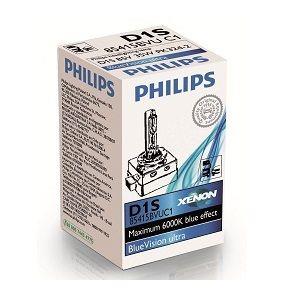 Лампа ксеноновая Philips BlueVision Ultra D1S 85V 35W (85415BVUC1) Philips 85415BVUC1