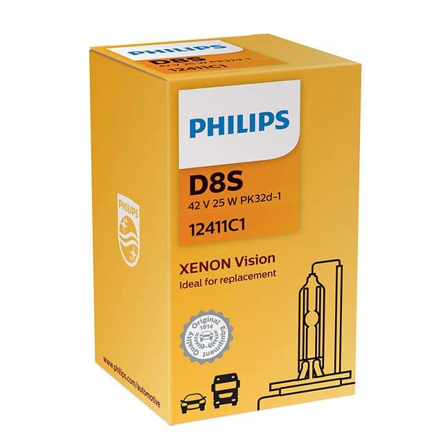 Лампа ксеноновая Philips Vision D8S 42V 35W (12411C1) Philips 12411C1