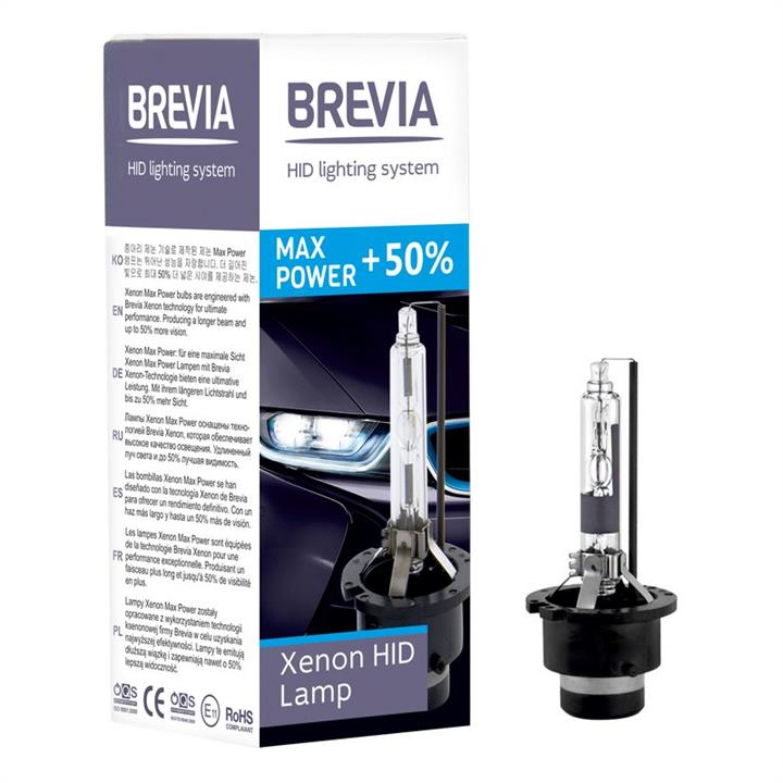 Лампа ксеноновая Brevia Max Power +50% D2R 85V 35W (85225MPC) Brevia 85225MPC