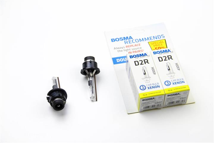 Лампа ксеноновая BOSMA D2R 85V 35W 4300K (2 шт.) (6807D) BOSMA 6807D