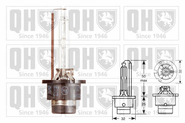 Лампа ксеноновая D2S 85V 35W (QBL122G) Quinton Hazell QBL122G