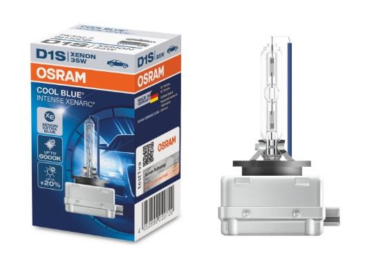 Лампа ксеноновая Osram Xenarc Cool Blue Intense +20% D1S 85V 35W 6000K (66140CBI) Osram 66140CBI