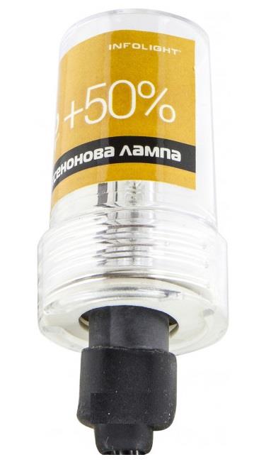 Лампа ксеноновая Infolight +50% H7 12V 35W (Н76К50) Infolight Н7 6К+50%