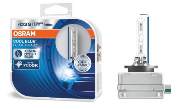 Лампа ксеноновая Osram Cool Blue Boost Xenarc D3S 42V 35W 7000K (2 шт.) (66340CBBHCB) Osram 66340CBB-HCB
