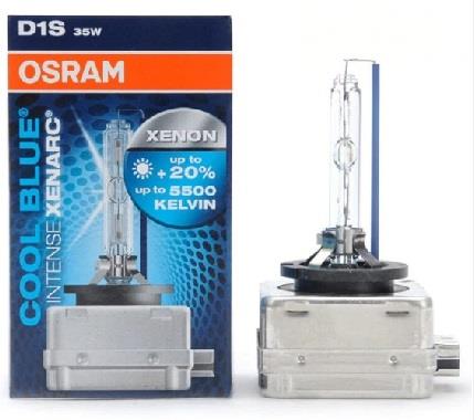 Лампа ксеноновая Osram Xenarc Cool Blue Intense +20% D1S 85V 35W 5500K (66144CBI) Osram 66144CBI