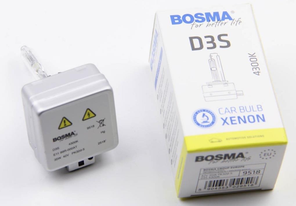 Лампа ксеноновая D3S 42V 35W (9518) BOSMA 9518