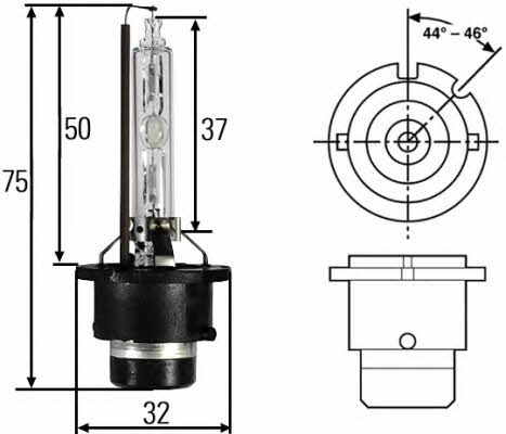 Лампа ксеноновая D2S 85V 35W (8GS007949251) Hella 8GS 007 949-251