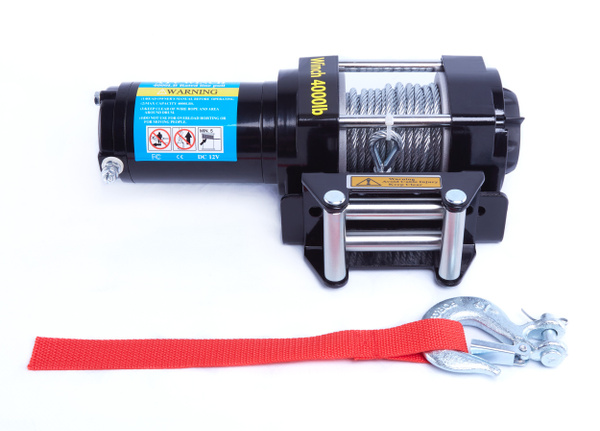 Лебедка электрическая 12V Electric Winch 4000lbs  1814 кг стальной трос