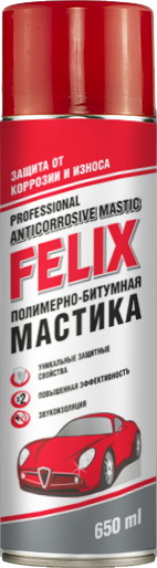 Мастика антикоррозионная полимерно-битумная Felix 411040023 650 мл