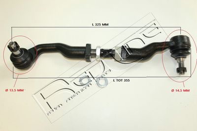 40KI029 RED-LINE Наконечник поперечной рулевой тяги