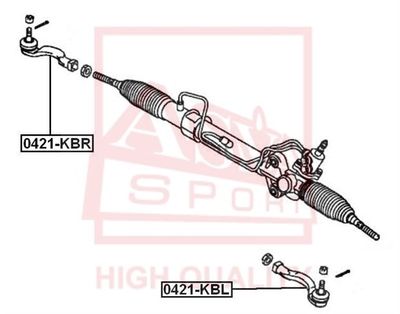 0421KBL ASVA Наконечник поперечной рулевой тяги