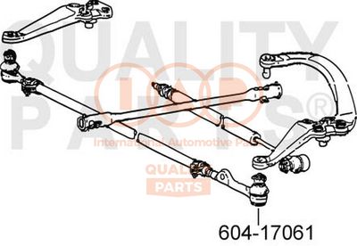 60417061 IAP QUALITY PARTS Наконечник поперечной рулевой тяги