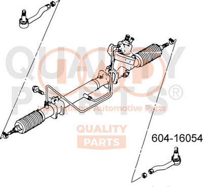 60416054 IAP QUALITY PARTS Наконечник поперечной рулевой тяги