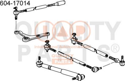 60417014 IAP QUALITY PARTS Наконечник поперечной рулевой тяги