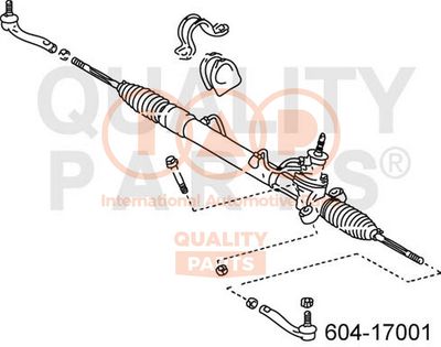 60417001 IAP QUALITY PARTS Наконечник поперечной рулевой тяги