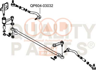 60403032 IAP QUALITY PARTS Наконечник поперечной рулевой тяги