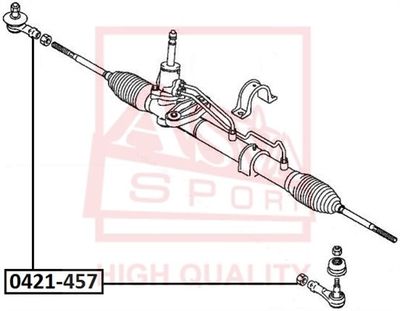 0421457 ASVA Наконечник поперечной рулевой тяги
