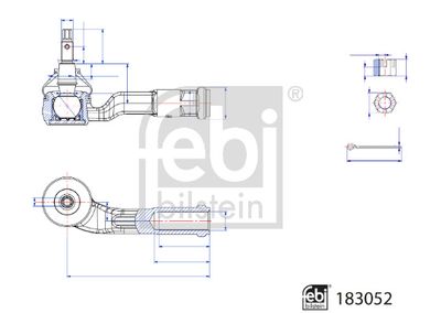 183052 FEBI BILSTEIN Наконечник поперечной рулевой тяги