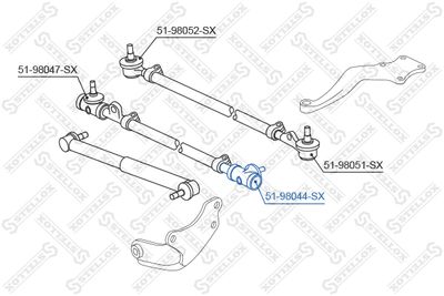 5198044SX STELLOX Наконечник поперечной рулевой тяги