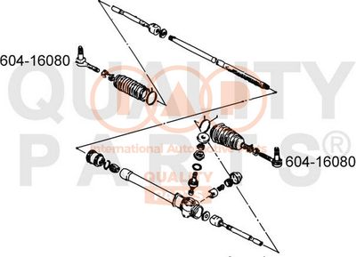 60416080 IAP QUALITY PARTS Наконечник поперечной рулевой тяги