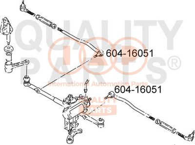 60416051 IAP QUALITY PARTS Наконечник поперечной рулевой тяги