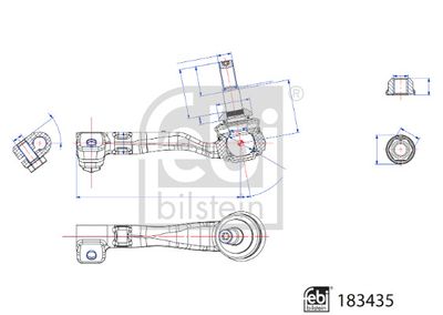 183435 FEBI BILSTEIN Наконечник поперечной рулевой тяги