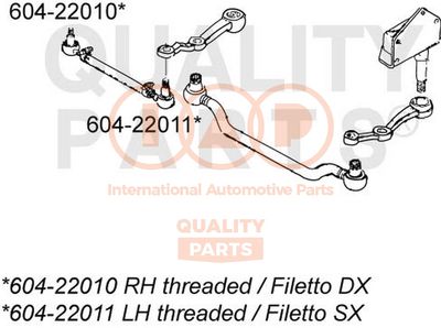 60422010 IAP QUALITY PARTS Наконечник поперечной рулевой тяги