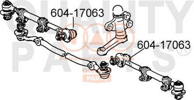 60417063 IAP QUALITY PARTS Наконечник поперечной рулевой тяги