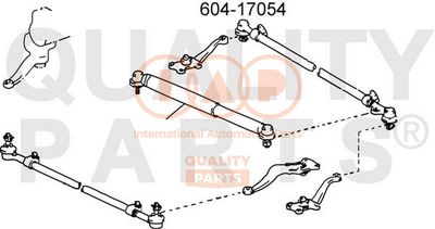 60417054 IAP QUALITY PARTS Наконечник поперечной рулевой тяги