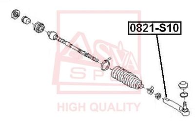 0821S10 ASVA Наконечник поперечной рулевой тяги