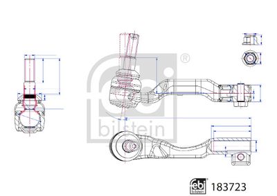 183723 FEBI BILSTEIN Наконечник поперечной рулевой тяги