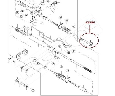 40KI065 RED-LINE Наконечник поперечной рулевой тяги