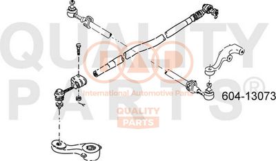 60413073 IAP QUALITY PARTS Наконечник поперечной рулевой тяги