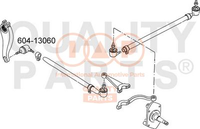 60413060 IAP QUALITY PARTS Наконечник поперечной рулевой тяги