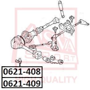 0621409 ASVA Наконечник поперечной рулевой тяги