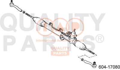 60417080 IAP QUALITY PARTS Наконечник поперечной рулевой тяги