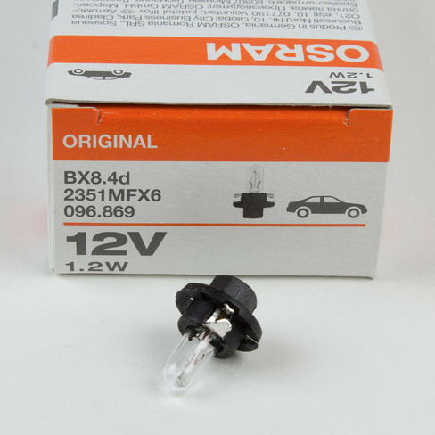 Лампа 12V 5XFS10 1,2W OSRAM ORIGINAL LINE 1 шт. картон 2351MFX6