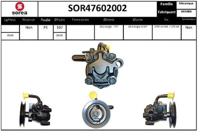 SOR47602002 EAI Гидравлический насос, рулевое управление