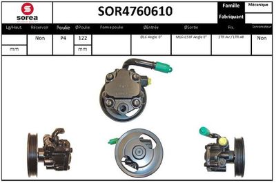 SOR4760610 EAI Гидравлический насос, рулевое управление