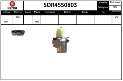 SOR4550803 EAI Гидравлический насос, рулевое управление