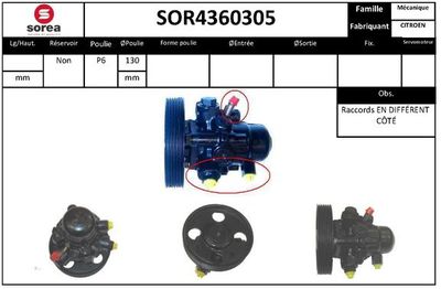 SOR4360305 EAI Гидравлический насос, рулевое управление