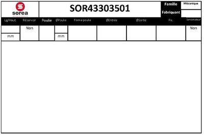 SOR43303501 EAI Гидравлический насос, рулевое управление