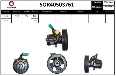 SOR40503761 EAI Гидравлический насос, рулевое управление